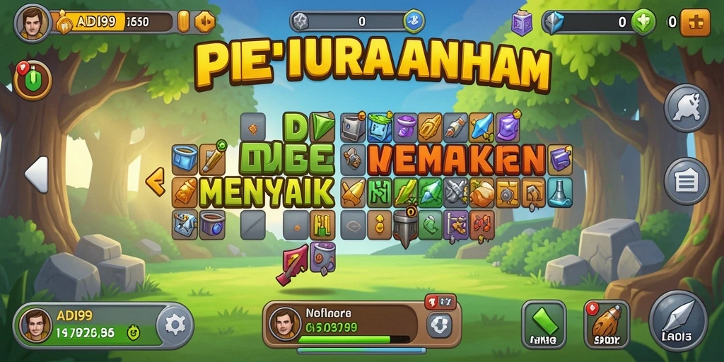Tampilan gameplay ADI99 dengan elemen Idle yang menarik.