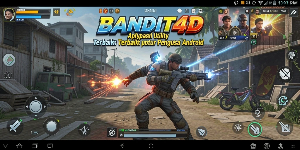 Tampilan screenshot utama BANDIT4D dengan fitur Utility yang menarik.