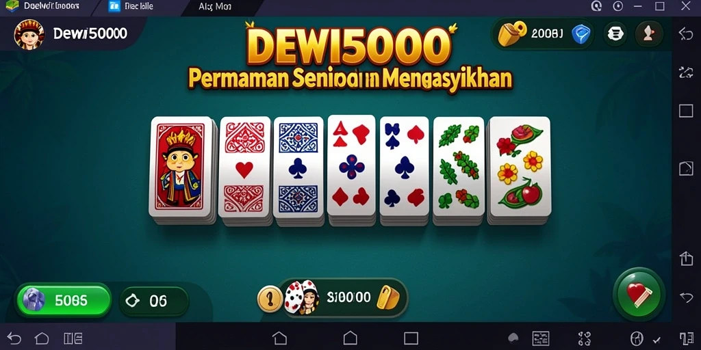 Tampilan gameplay seru DEWI5000 dalam permainan Domino.