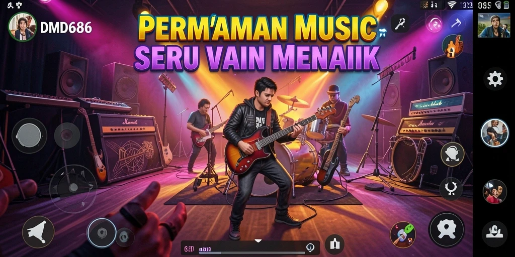 Tampilan seru dan berwarna dari gameplay DMD686.