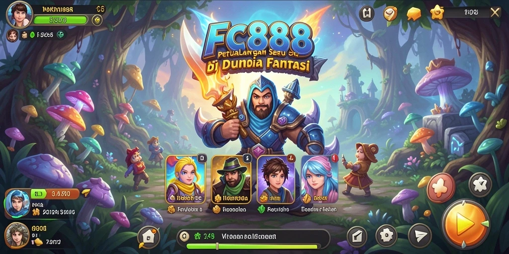 Tampilan gameplay RPG FC888 yang menegangkan dan mendebarkan.