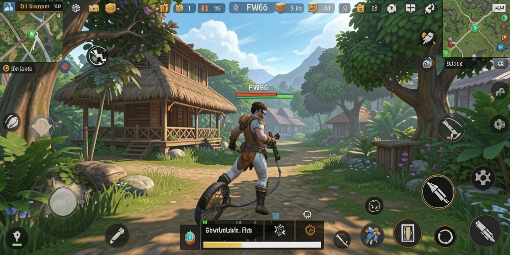 Screenshot dari gameplay FW66 menunjukkan pengalaman simulasi yang mendalam.