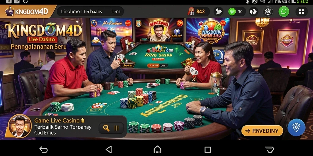 Gameplay Live Casino yang menggembirakan di KINGDOM4D.