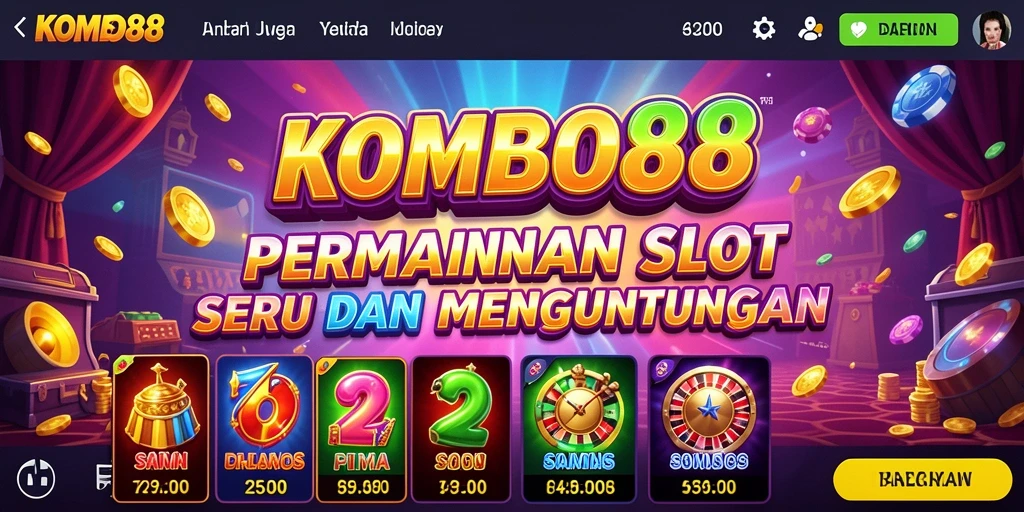 Screenshot utama KOMBO88 menampilkan gameplay Slot yang seru dan mengasyikkan.