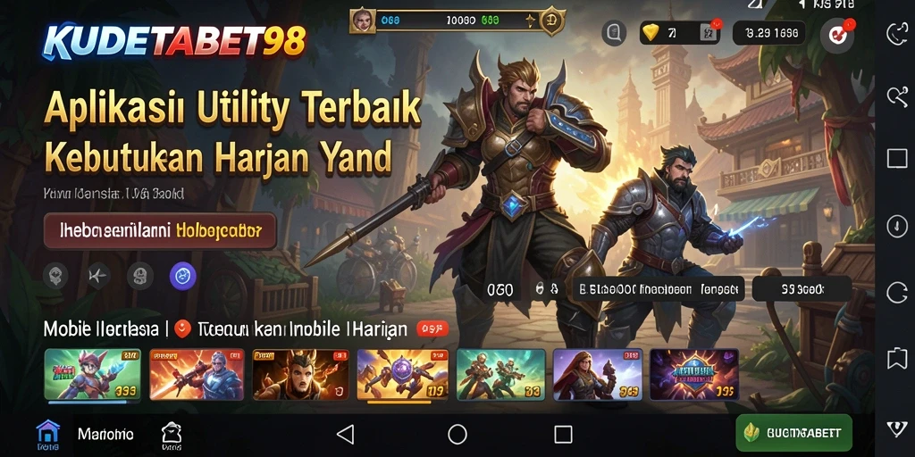 Tampilan antarmuka utama KUDETABET98 dengan fitur pengingat.