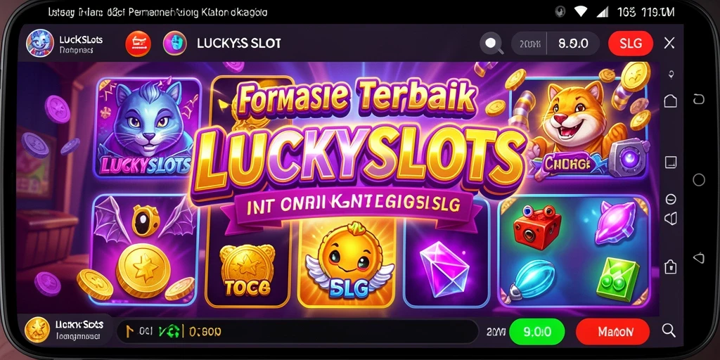 Tampilan gameplay LUCKYSLOTS yang menarik dan interaktif.