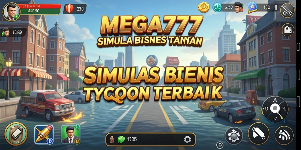 Tampilan gameplay MEGA777 yang menarik dalam simulasi bisnis.