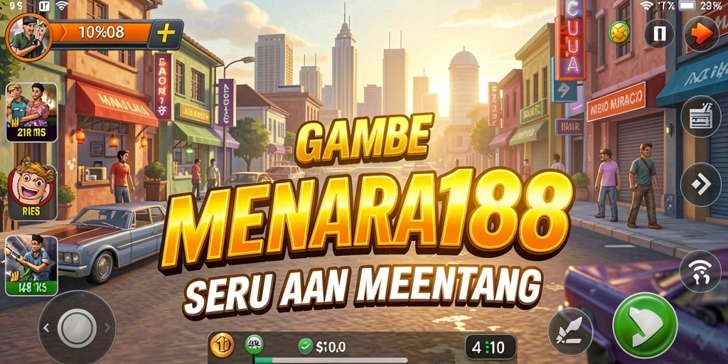 Screenshot gameplay MENARA188 yang menunjukkan aksi seru di setiap level.