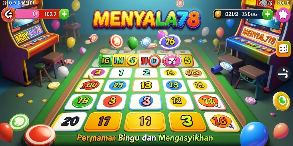 Tampilan menarik gameplay Bingo di MENYALA78.