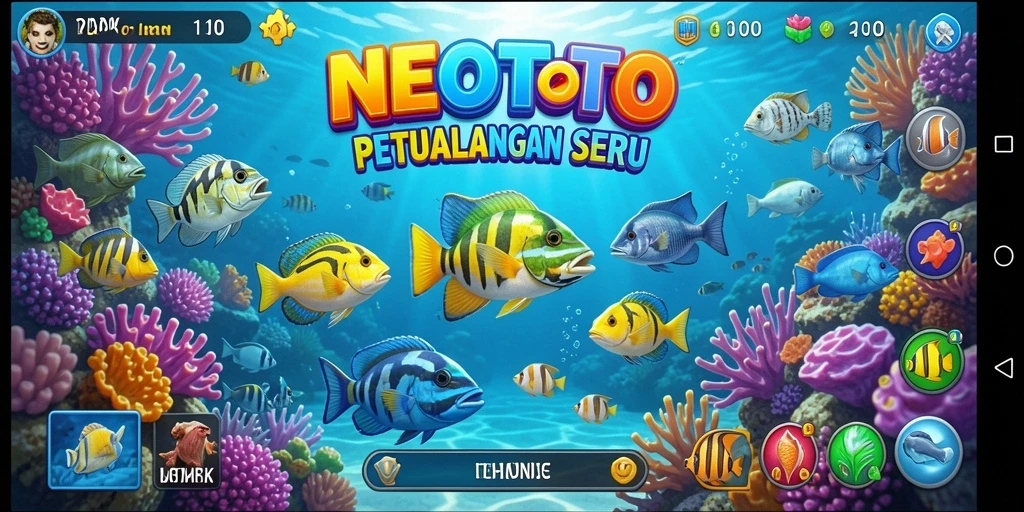 Tampilan gameplay seru Tembak Ikan di NEOTOTO.