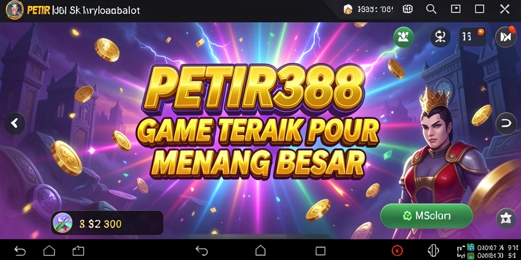 Screenshot gameplay slot PETIR388 yang menampilkan putaran slot yang mendebarkan.