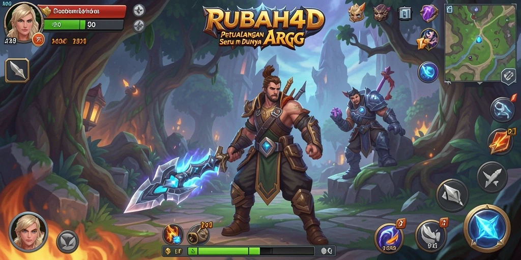 Gameplay RUBAH4D menampilkan aksi pertarungan yang mendebarkan.