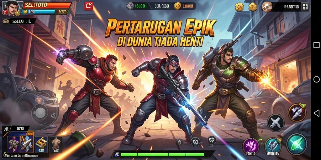 Tampilan pertarungan seru dalam game SELTOTO dengan aksi dramatis.