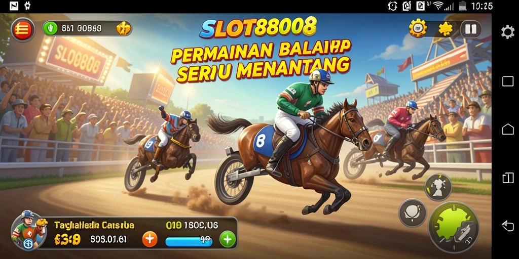 Gameplay balap menegangkan dalam SLOT8808 yang penuh aksi.