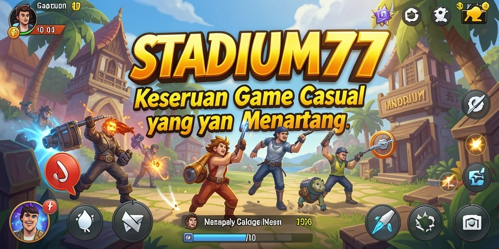 Tampilan gameplay menegangkan dari STADIUM77, memikat semua pemain.