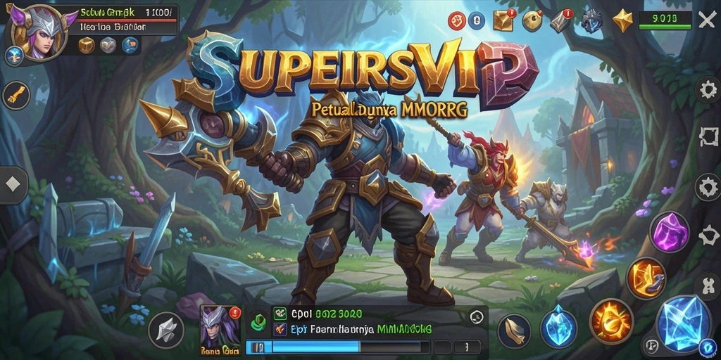 Tampilan gameplay menakjubkan di SUPERSVIP dengan aksi seru dan karakter beragam.
