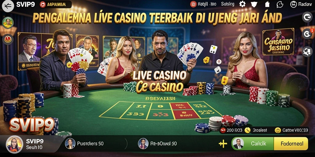 Gameplay menegangkan dengan dealer langsung di SVIP9.