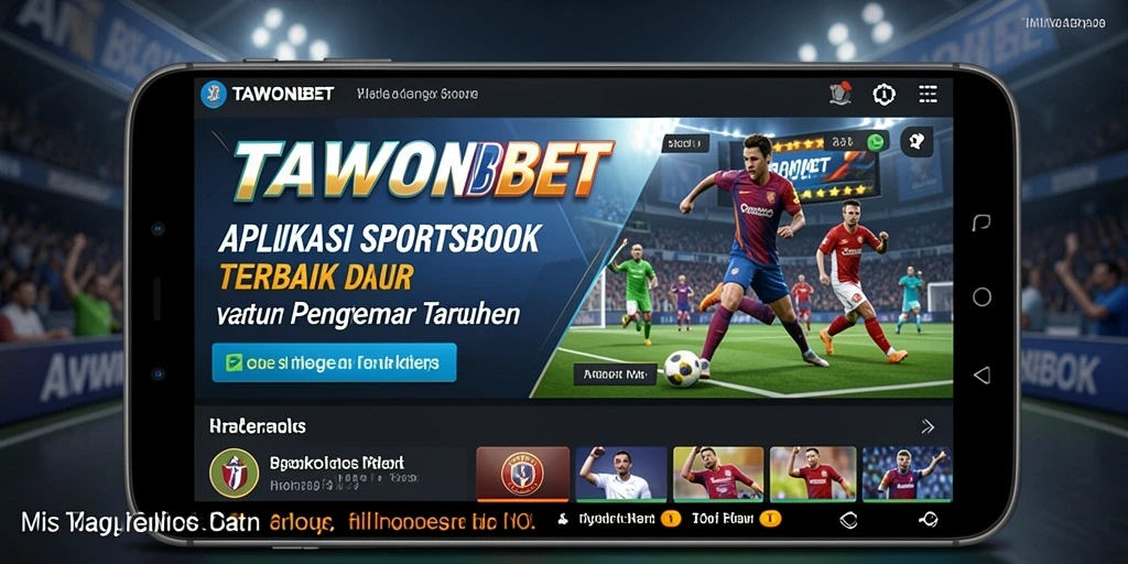 Tampilan antarmuka TAWONBET yang menarik saat bermain taruhan.