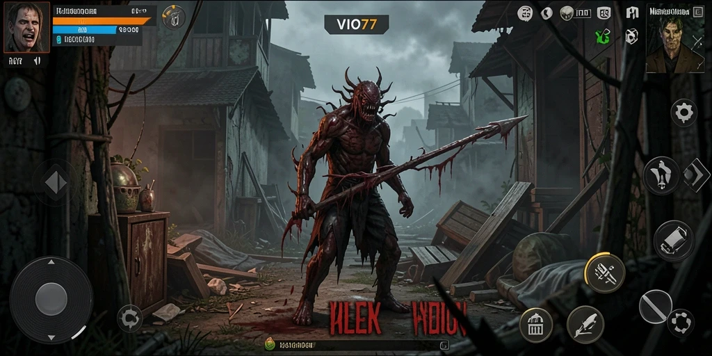 Tangkapan layar gameplay VIO77 yang penuh dengan kengerian.