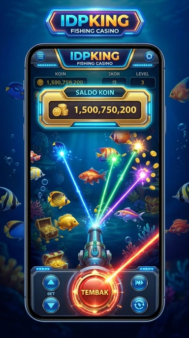Tampilan antarmuka aplikasi idpking yang modern.